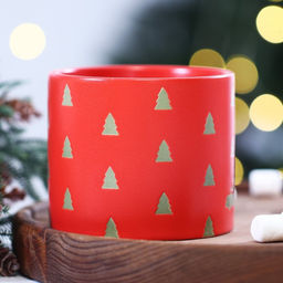 Кружка керамическая новогодняя Дорого внимание Новогодняя сказка, 320 мл, красная фото 3