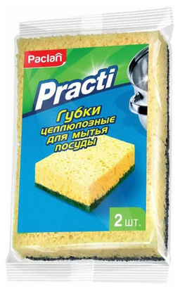 Губка целлюлозная для посуды Practi, 2шт - Paclan фото 2