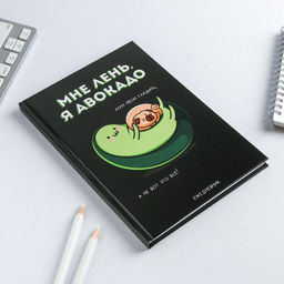 Подарочный набор ежедневник 80 л и ручка «Авокадо будни»