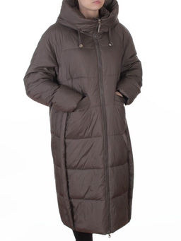 8891 DK. GRAY Пальто зимнее женское (200 гр. холлофайбер)
