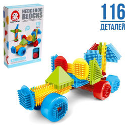 Конструктор игольчатый MINI BRISTLES Машина, 116 деталей