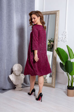 Платье Anastasia 749 винный  фото 3