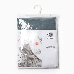 Фартук Этель ECO turquoise, 60х70см, 100% лён, 245 г/м2  фото 4