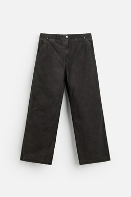 RELAXED FIT FADED TROUSERS - Zara фото 6