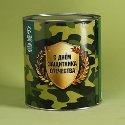 Подарочный набор 23 Февраля: чай чёрный 50 г., кружка 350 мл., арахис 100 г., крекеры 70 г. - Фабрика счастья фото 6