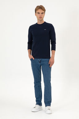 Erkek Lacivert Basic Sweatshirt Sepette S_rpriz _ndirim - U.s. polo assn фото 4