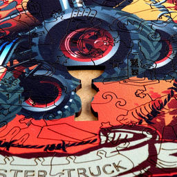 Фигурный пазл в рамке «Монстер трак», 55 деталей