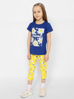 CRB wear/CSKG 63579-41-373 Футболка для девочки,темно-синий/Ex.Cherubino  фото 2