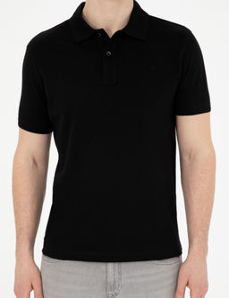 Siyah Slim Fit Basic Ti__rt