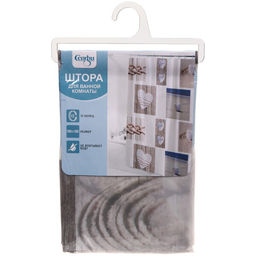 Штора для ванной EVA 180*180 "Селфи" Сердечки