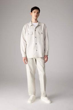 Брюки прямого кроя из габардина прямого кроя - Defacto фото 2