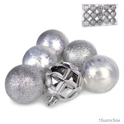 Елочные шары 15 штук 5 см / B-2586 /уп 96/ - Галеонтрейд фото 3