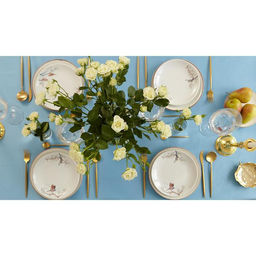 Скатерть Этель Elegance 150*220 +/-3см, цв.серо-синий, пл. 192 г/м2, хл с ВГМО  фото 8