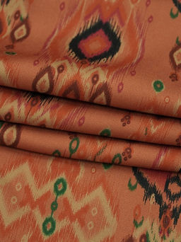 Штапель Премиум Бессараб цв.оранжевый терракот, ш.1.5м, вискоза-100%, 125гр/м.кв - Купава фото 11