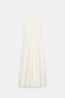 VESTIDO MIDI COMBINADO / Crudo - Zara фото 3