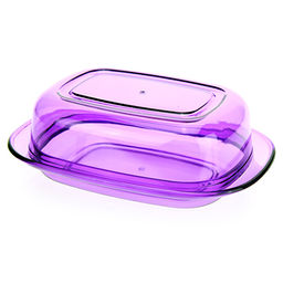 Масленка пластмассовая 17х13х6см, цвета микс (Россия)