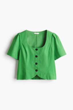 Blusa con escote en U