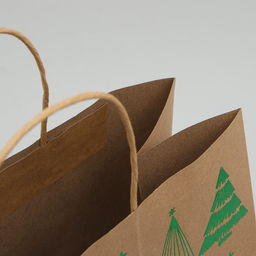 Пакет подарочный крафтовый Forest, 32 28 15 см - Дарите счастье фото 3