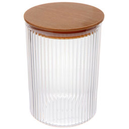 Банка для продуктов пластиковая "BAMBOO" 750мл круглая