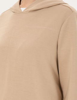 Bej Oversize Modal Kuma_ Sweatshirt - Pierre cardin фото 7