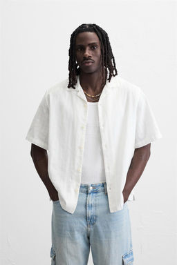 TEXTURED DENIM SHIRT - Zara фото 18