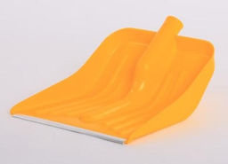 Лопата для снега Комбат с алюм. планкой 430х370мм цветная (10шт)