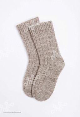 Носки детские из 100% монгольской шерсти премиум (арт. 02149) - Тод оймс ххк фото 2