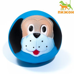 Игрушка пищащая Песик для собак, 7 см, синяя