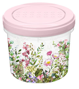 Цена за 2 шт. Банка с завинчивающейся крышкой 0,7л с декором "Цветущий луг" (микс) 223110590/00