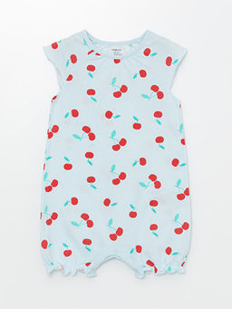 Bisiklet Yaka K?sa Kollu ?i?ekli K?z Bebek Tulum 2 li - Waikiki фото 3