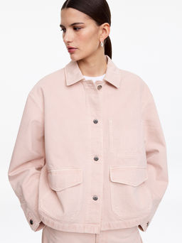 Sobrecamisa denim de corte cuadrado - H&m фото 4