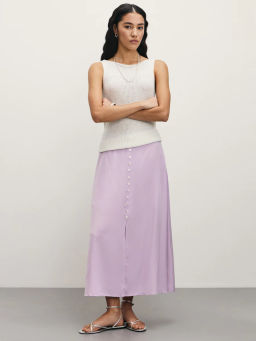 Юбка миди на декоративных пуговицах / Zarina  фото 2