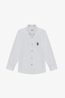 Erkek _ocuk Beyaz Uzun Kollu Basic G_mlek - U.s. polo assn фото 6