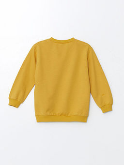 Bisiklet Yaka Uzun Kollu Bask?l? Erkek Bebek Sweatshirt 2li - Waikiki фото 3