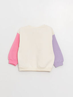 Bisiklet Yaka Uzun Kollu Minnie Mouse Bask?l? K?z Bebek Sweatshirt - Waikiki фото 3