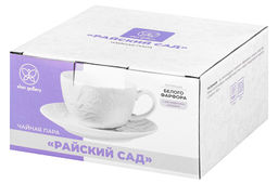 Чайная пара 2 пр. 300 мл 13*10*6,5 см "Райский сад", фарфор