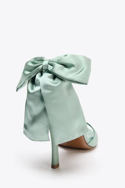 MAXI BOW HEELED SANDALS - Zara фото 6