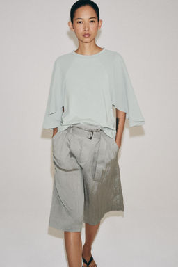 CAMISETA COMBINADA / Azul / Gris - Zara фото 4