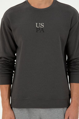 Erkek Antrasit Basic Sweatshirt