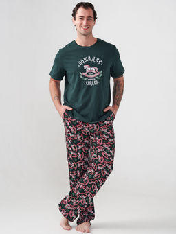 Пижама 100% хлопок мужская Лошадка