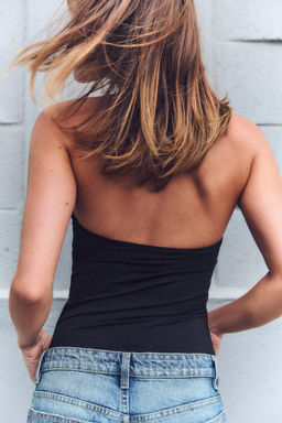 OPEN BACK HALTER BODYSUIT - Zara фото 5