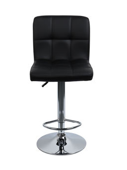 Комплект барных стульев «Клик Мебель», с подъёмным механизмом, искусственная кожа, цвет чёрный, 2 шт.