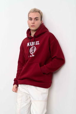 Худи мужское с капюшоном "MARI EL" бордо