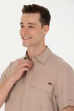 U. S. Polo Assn Мужская рубашка с коротким рукавом Stone - U.s. polo assn фото 9