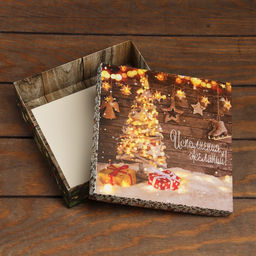 Цена за 5 шт. Коробка складная, крышка-дно Исполнение желаний 20 х 20 х 6 см - UPAK LAND фото 4