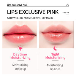 Увлажняющая и питательная маска для губ Sweet Strawberry Lip Mask - Sadoer фото 4