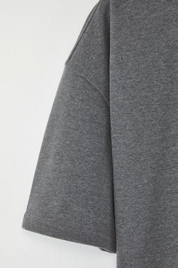 Trendyolmilla Man Beyaz Oversize/Genis Kesim Pamuklu Kal?n Basic T-Shirt TEDSS25TS00005  фото 3