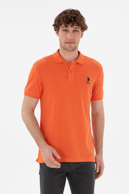 Erkek Slim Fit Polo Yaka Nar _i_e_i Basic Ti__rt Sepette S_rpriz _ndirim