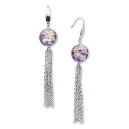 Серьги из муранского стекла PURPLE MIST LS1925