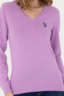 U. S. Polo Assn Женский базовый свитер с v-образным вырезом Магнолия - U.s. polo assn фото 6